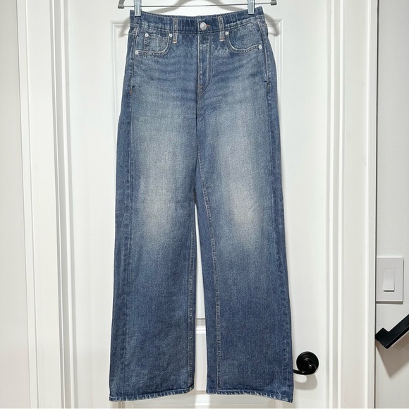 Rag & Bone Miramar Wide Leg Sweatpant Jeans Size Small - Picture 2 of 15